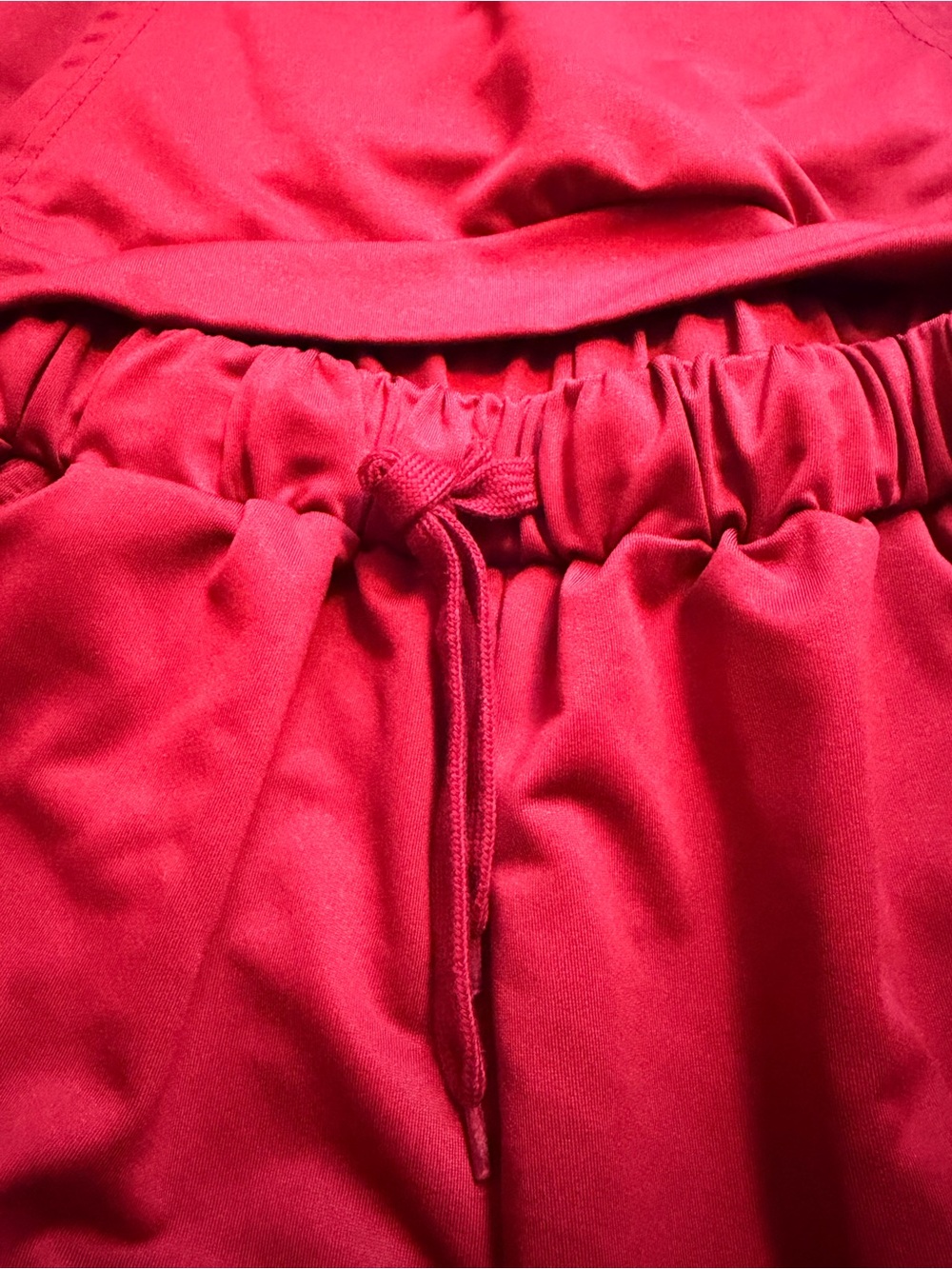 Red Set- Pullover & Drawstring Pants - Picture 2 of 7